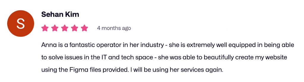 Dribbble review from Sehan Kim